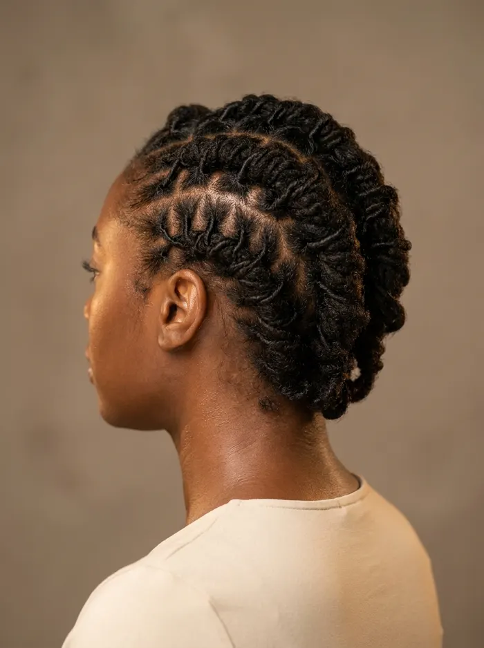 Starter locs with clean parts