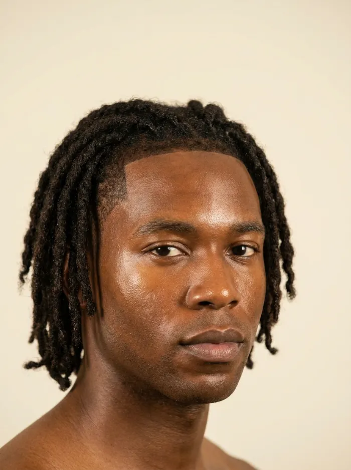 Man with neat medium locs